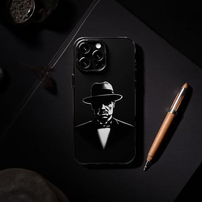 Tough Phone Cases - Mafia Minimalist Black and White Design